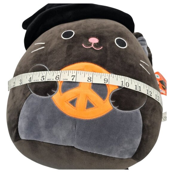 Squishmallows Rambly Black Cat Peace Sign Witch Hat Plush 14" Halloween Stuffed - Picture 13 of 14